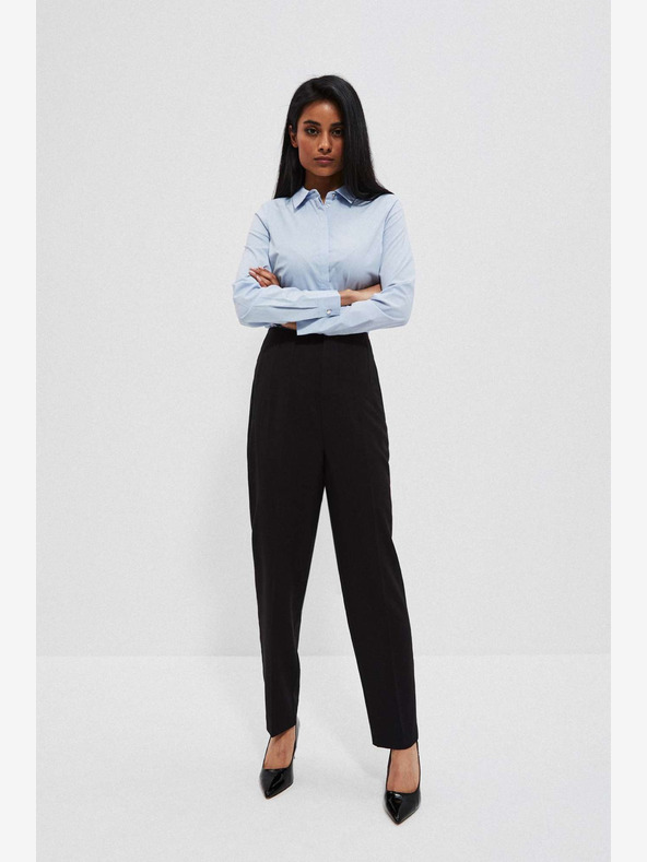 Moodo Crne ženske hlače Moodo