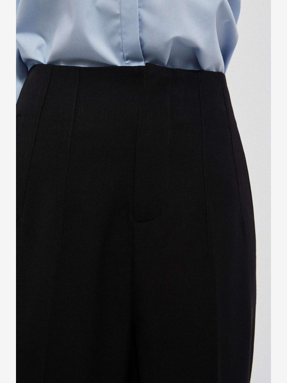 Moodo Crne ženske hlače Moodo