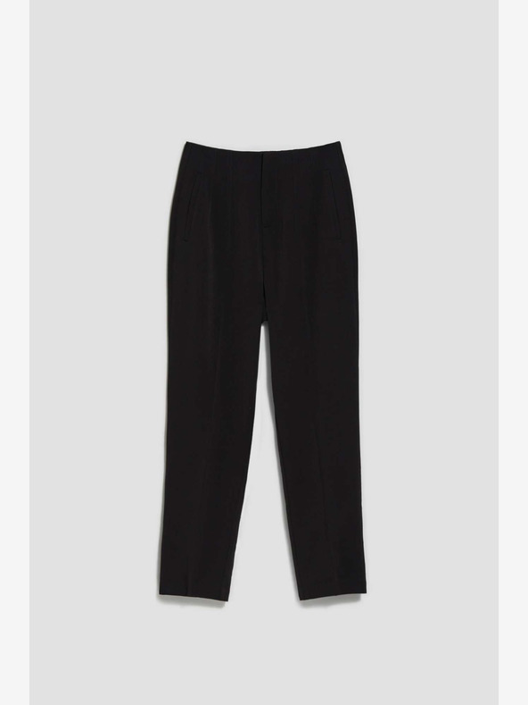 Moodo Crne ženske hlače Moodo