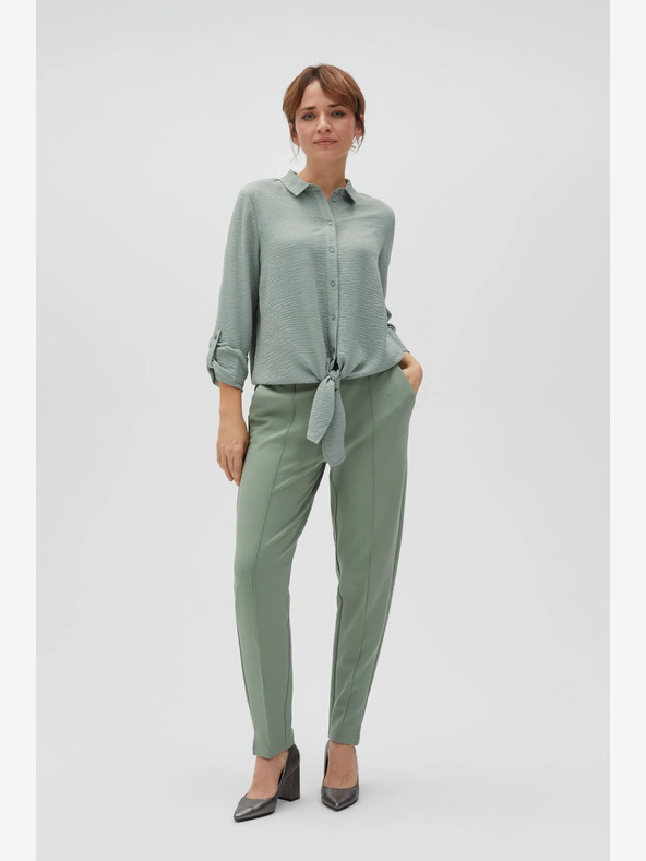 Moodo Zelene ženske hlače Moodo