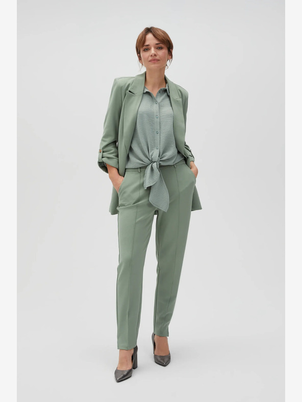 Moodo Zelene ženske hlače Moodo