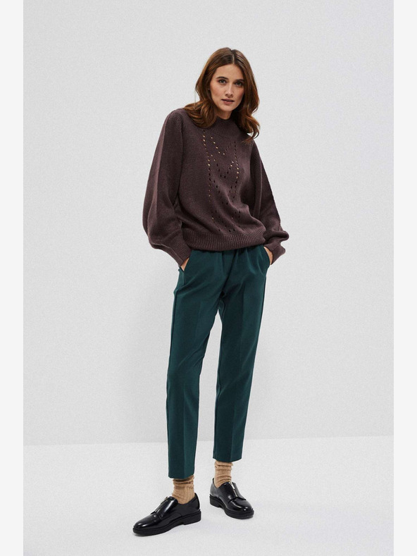 Moodo Zelene ženske hlače Moodo