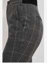 Moodo Moodo sive ženske hlače na kockice