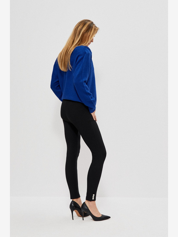 Moodo Crne ženske hlače Moodo