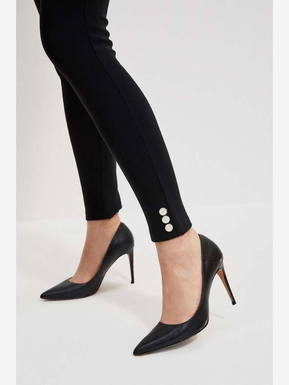 Moodo Crne ženske hlače Moodo