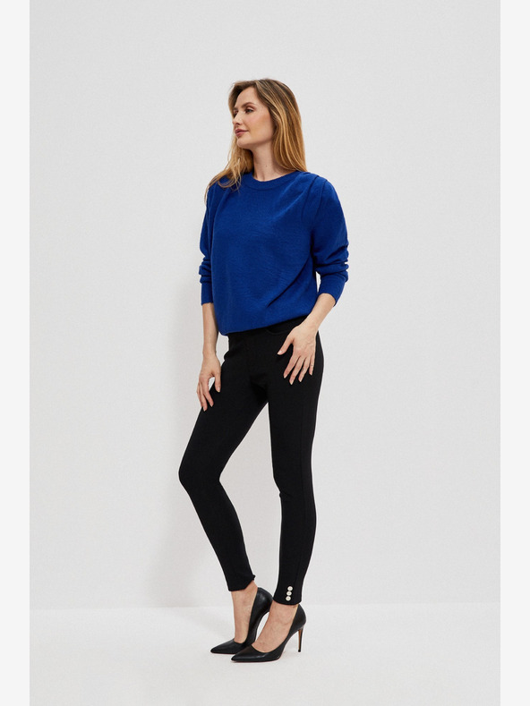 Moodo Crne ženske hlače Moodo