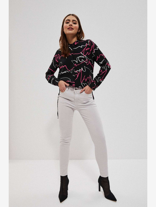 Moodo Moodo svijetlo sive ženske hlače