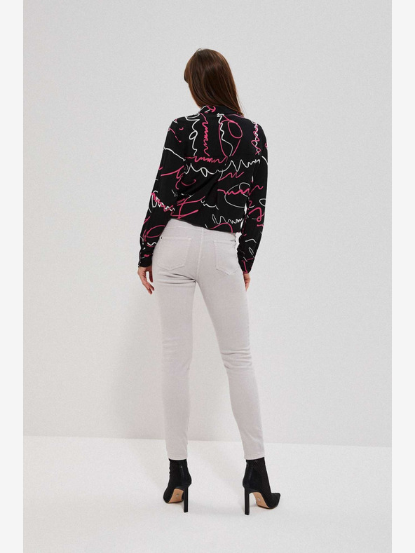 Moodo Moodo svijetlo sive ženske hlače