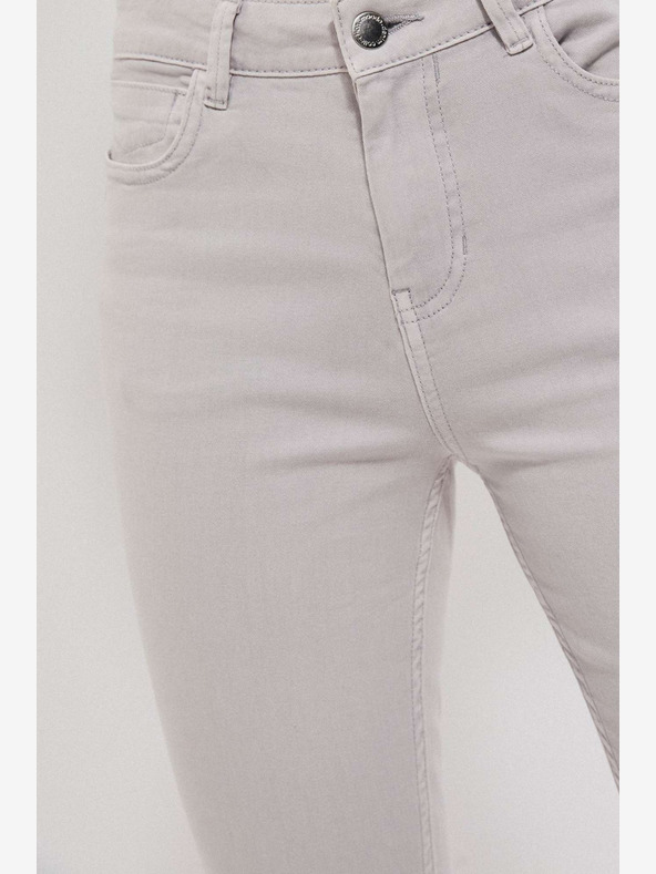 Moodo Moodo svijetlo sive ženske hlače