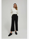 Moodo Crne ženske hlače Moodo
