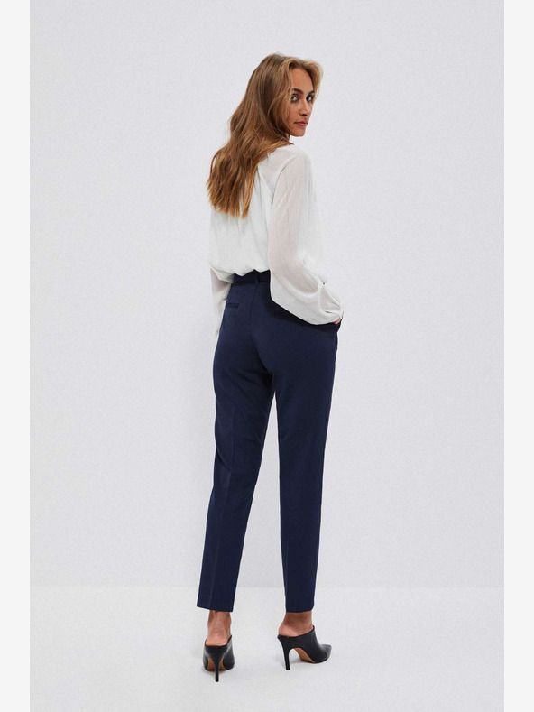 Moodo Tamno plave ženske hlače s Moodo remenom