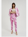 Moodo Ženske Moodo ružičaste hlače s cvjetićima