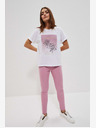 Moodo Moodo roze ženske hlače