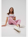 Moodo Moodo roze ženske hlače