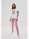 Moodo Moodo roze ženske hlače