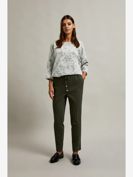 Moodo Moodo tamno zelene ženske hlače