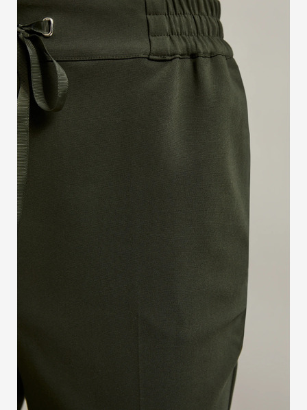 Moodo Moodo tamno zelene ženske hlače