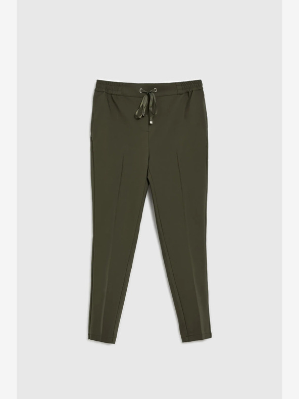 Moodo Moodo tamno zelene ženske hlače