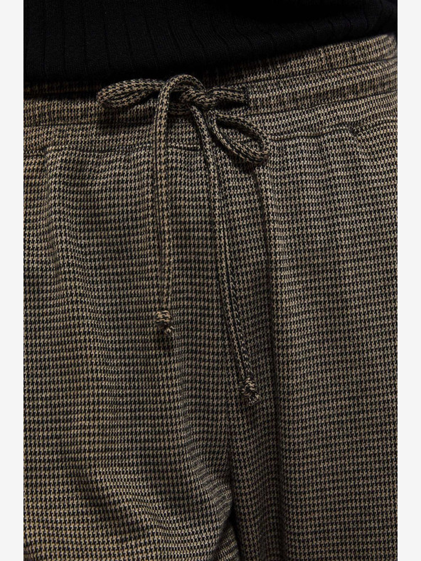 Moodo Crne i smeđe ženske hlače Moodo