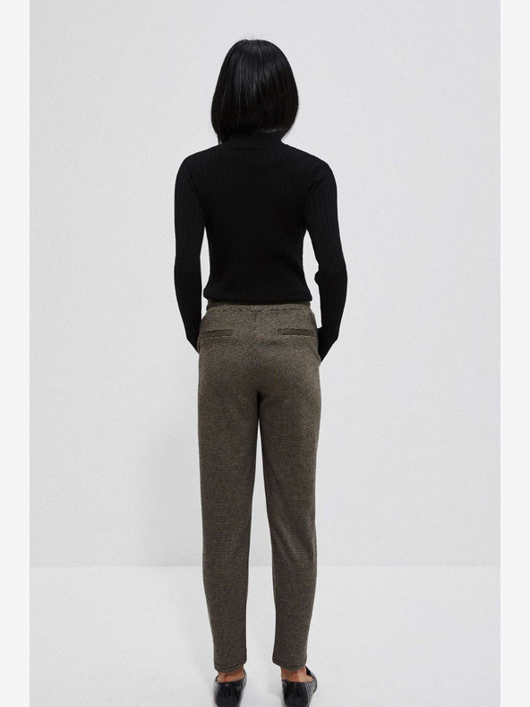 Moodo Crne i smeđe ženske hlače Moodo