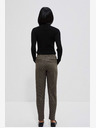Moodo Crne i smeđe ženske hlače Moodo