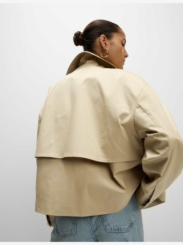 Marks & Spencer Visoki pamučni kratki baloner Marks & Spencer krem ​​boje