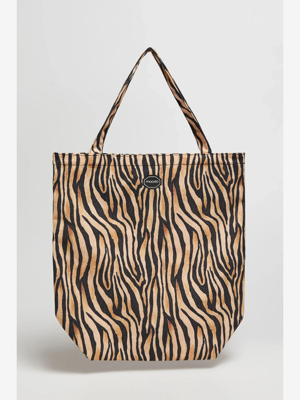 Moodo Bijelo-smeđa Moodo ženska torba s uzorkom