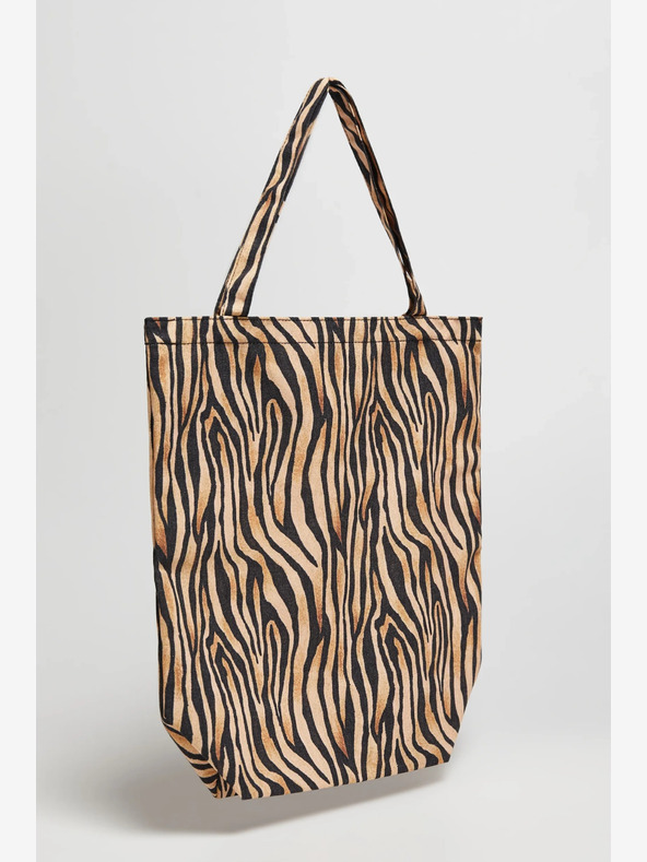 Moodo Bijelo-smeđa Moodo ženska torba s uzorkom