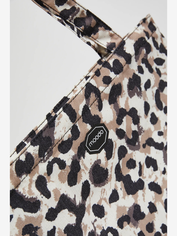 Moodo Bijelo-bež ženska Moodo torba s uzorkom