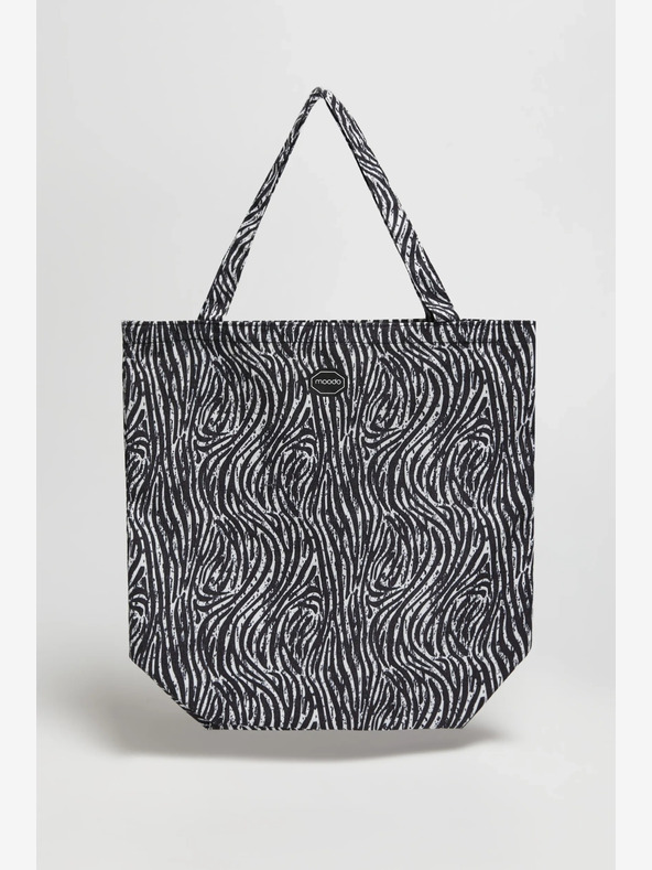 Moodo Bijelo-crna ženska Moodo torba s uzorkom