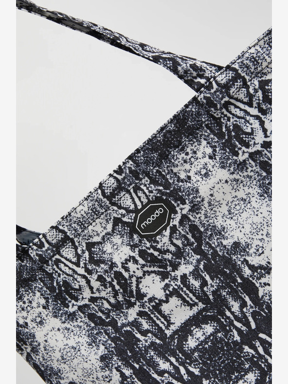 Moodo Bijelo-crna ženska Moodo torba s uzorkom