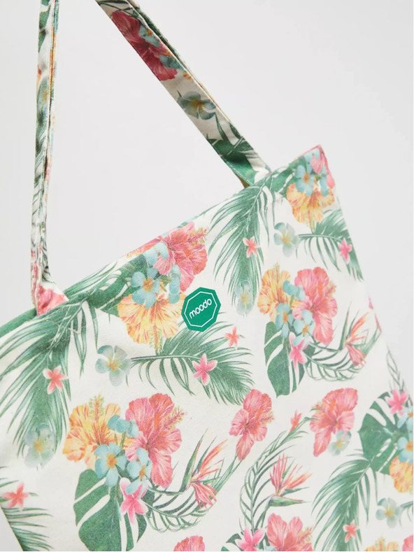 Moodo Krem-zelena Moodo ženska torba s uzorkom