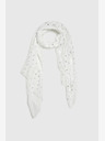 Moodo Moodo ženski bijeli šal na točkice