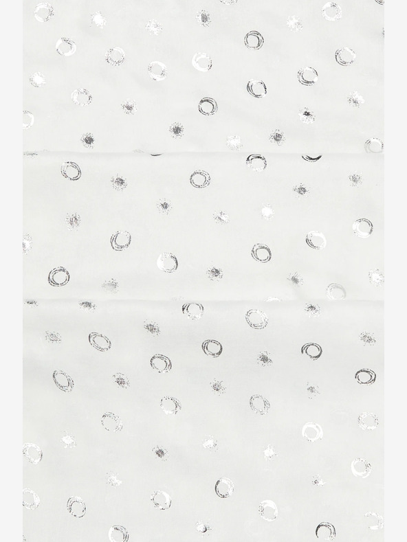 Moodo Moodo ženski bijeli šal na točkice