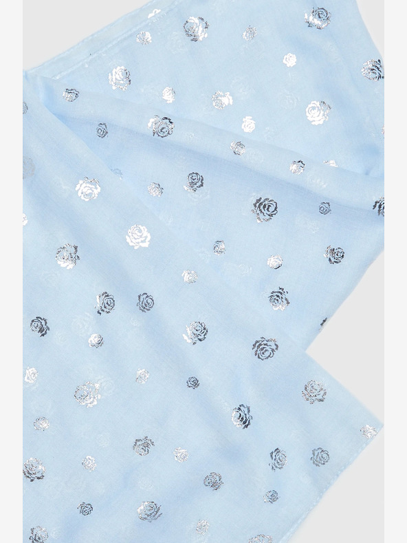 Moodo Moodo svjetloplavi ženski šal na točkice