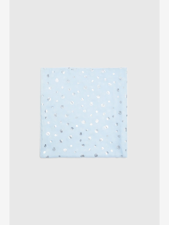 Moodo Moodo svjetloplavi ženski šal na točkice