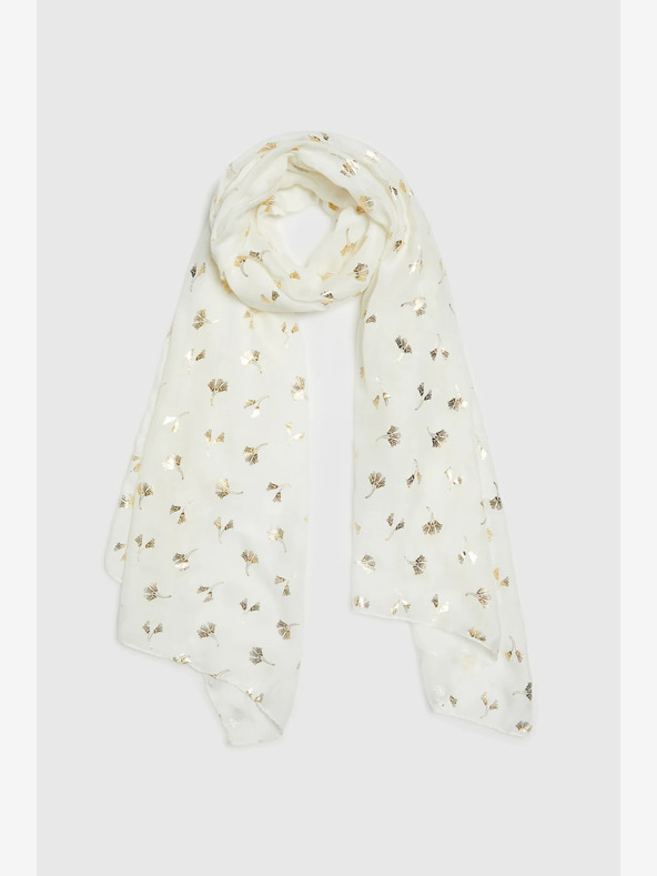 Moodo Bijeli ženski Moodo šal s uzorkom