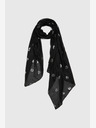 Moodo Moodo ženski crni točkasti šal
