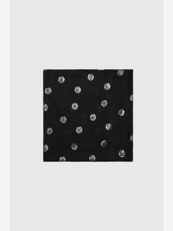 Moodo Moodo ženski crni točkasti šal