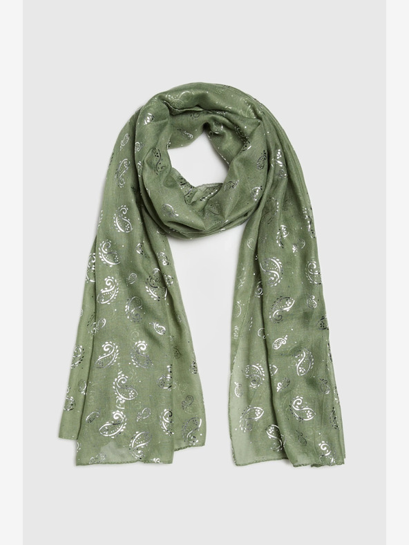 Moodo Zeleni ženski Moodo šal s uzorkom