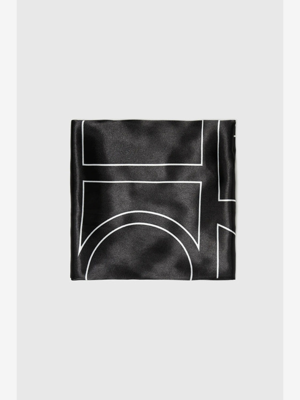 Moodo Bijelo-crni ženski Moodo šal s uzorkom