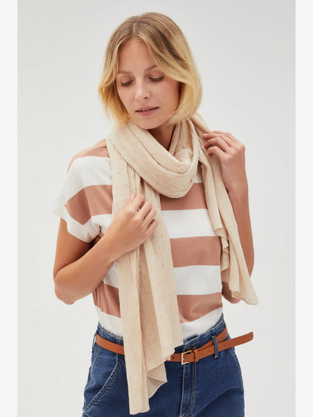 Moodo Moodo bež ženski šal