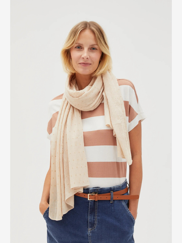 Moodo Moodo bež ženski šal