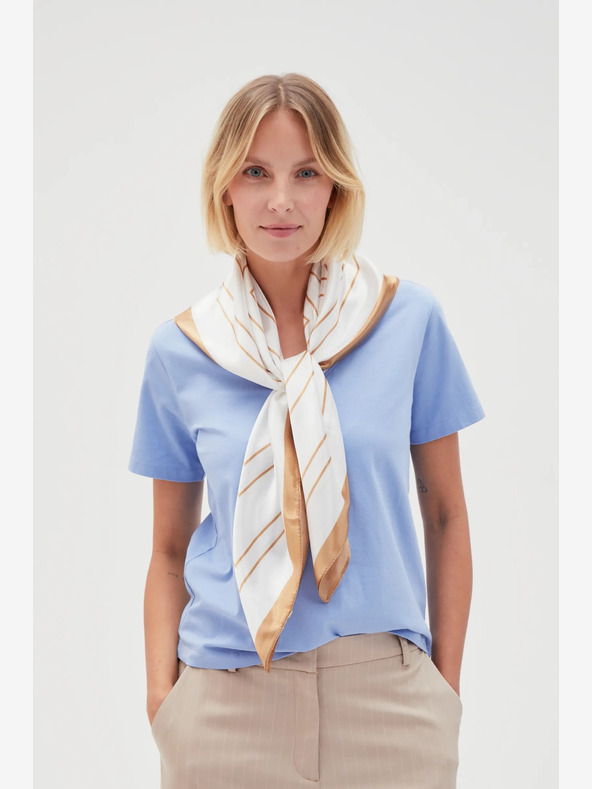 Moodo Bijeli ženski Moodo šal s uzorkom