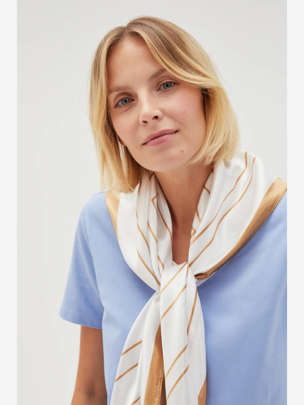 Moodo Bijeli ženski Moodo šal s uzorkom