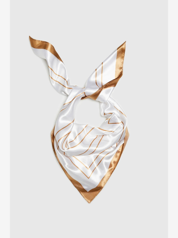 Moodo Bijeli ženski Moodo šal s uzorkom