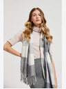 Moodo Bijelo-sivi kockasti Moodo šal za žene