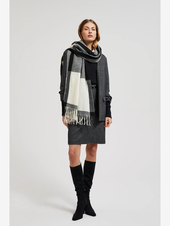 Moodo Bijelo-crni Moodo ženski šal