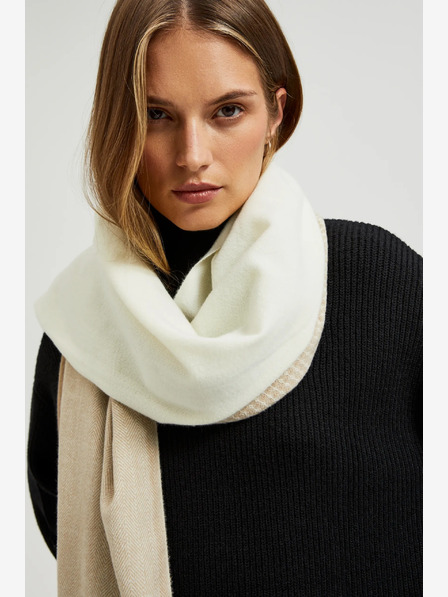 Moodo Bež-smeđi Moodo ženski šal