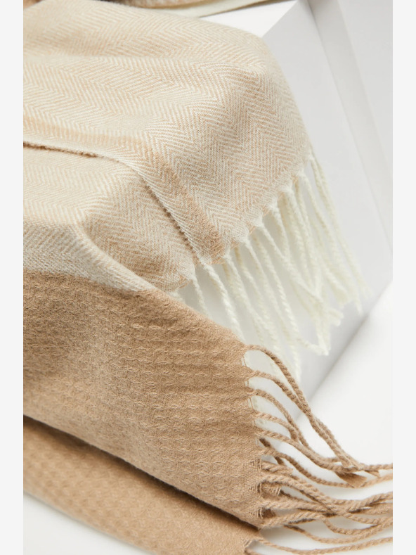 Moodo Bež-smeđi Moodo ženski šal